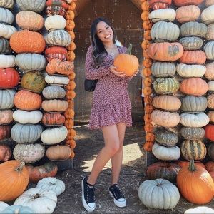 Forever 21 | Maroon floral wrap dress